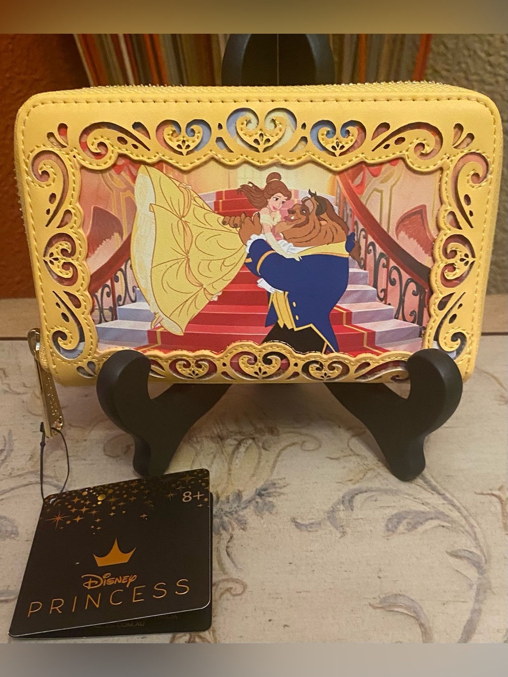Loungefly Disney -NEW- Beauty and the Beast Princess Stories Series Belle Wallet